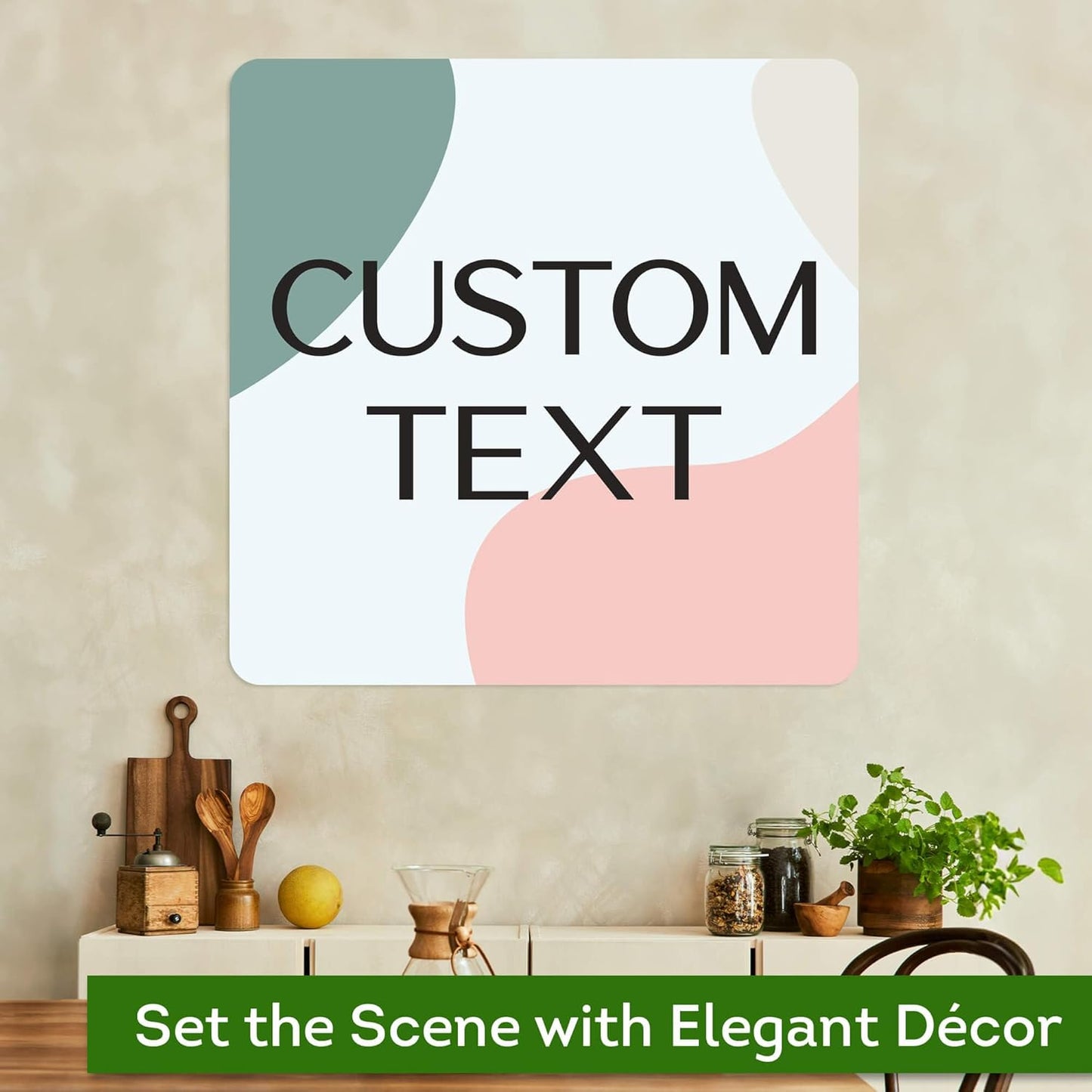 Custom Sign, Custom Street Sign, 11 Font Colors, 13 Font Styles, 4 Hole Options, 22 Sizes, 30x30 Inches, Rust Free DiBound, Fade Resistant, Made in USA by My Sign Center (Minimalist)