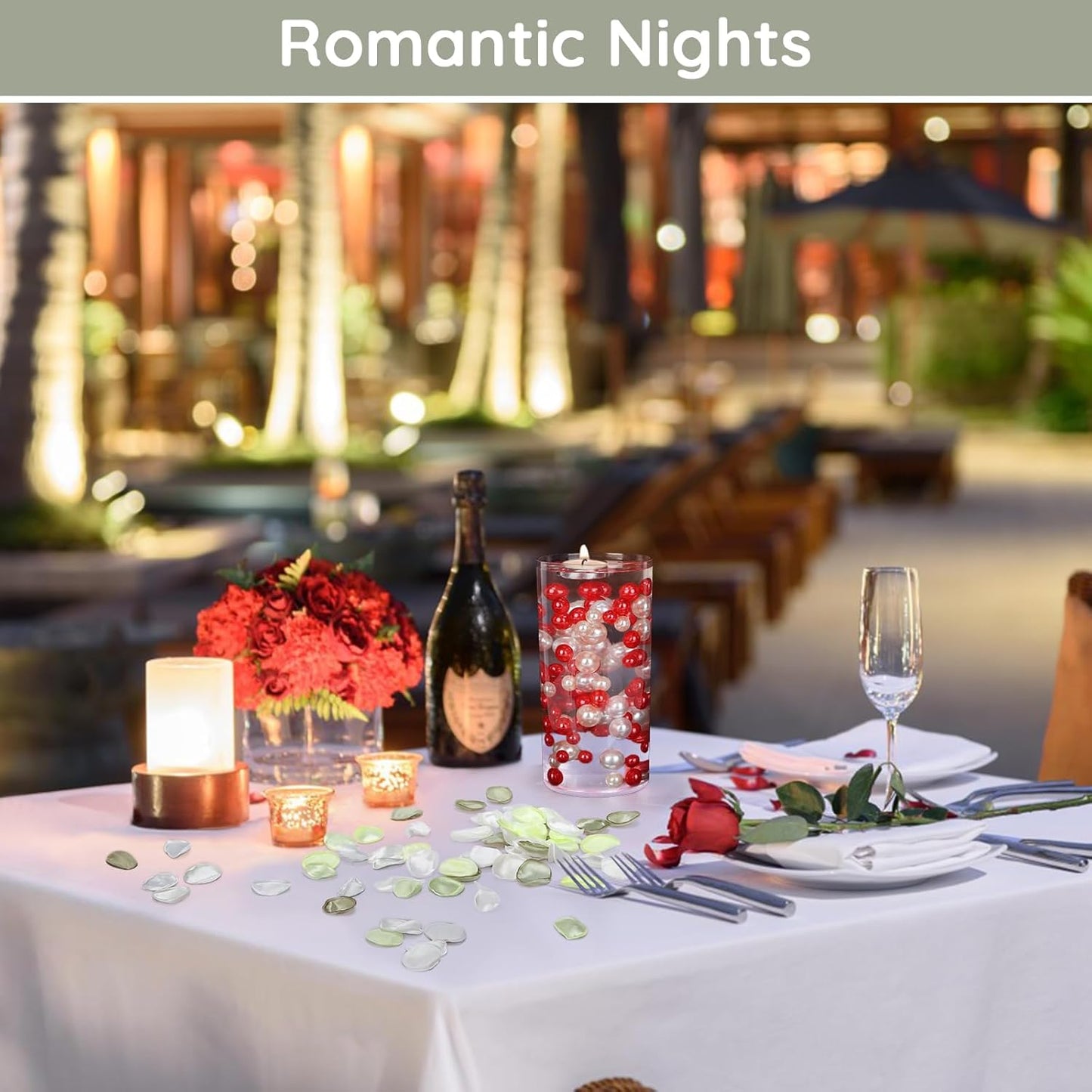 Suream 600 Pieces Rose Petals for Decoration, Avocado Green Scatter Petals for Wedding Aisle Scatter, Flower Petals Decrations for Flower Girl Basket Birthday Party Romantic Night Home Decor