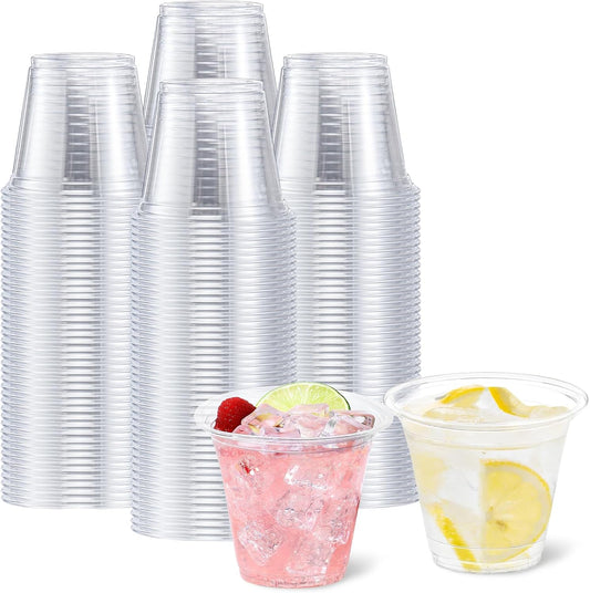 250 Pack 9 oz Disposable Plastic Cups for Party, Plastic Wine Cups with Higher Heat Resistance (9oz 250pack)