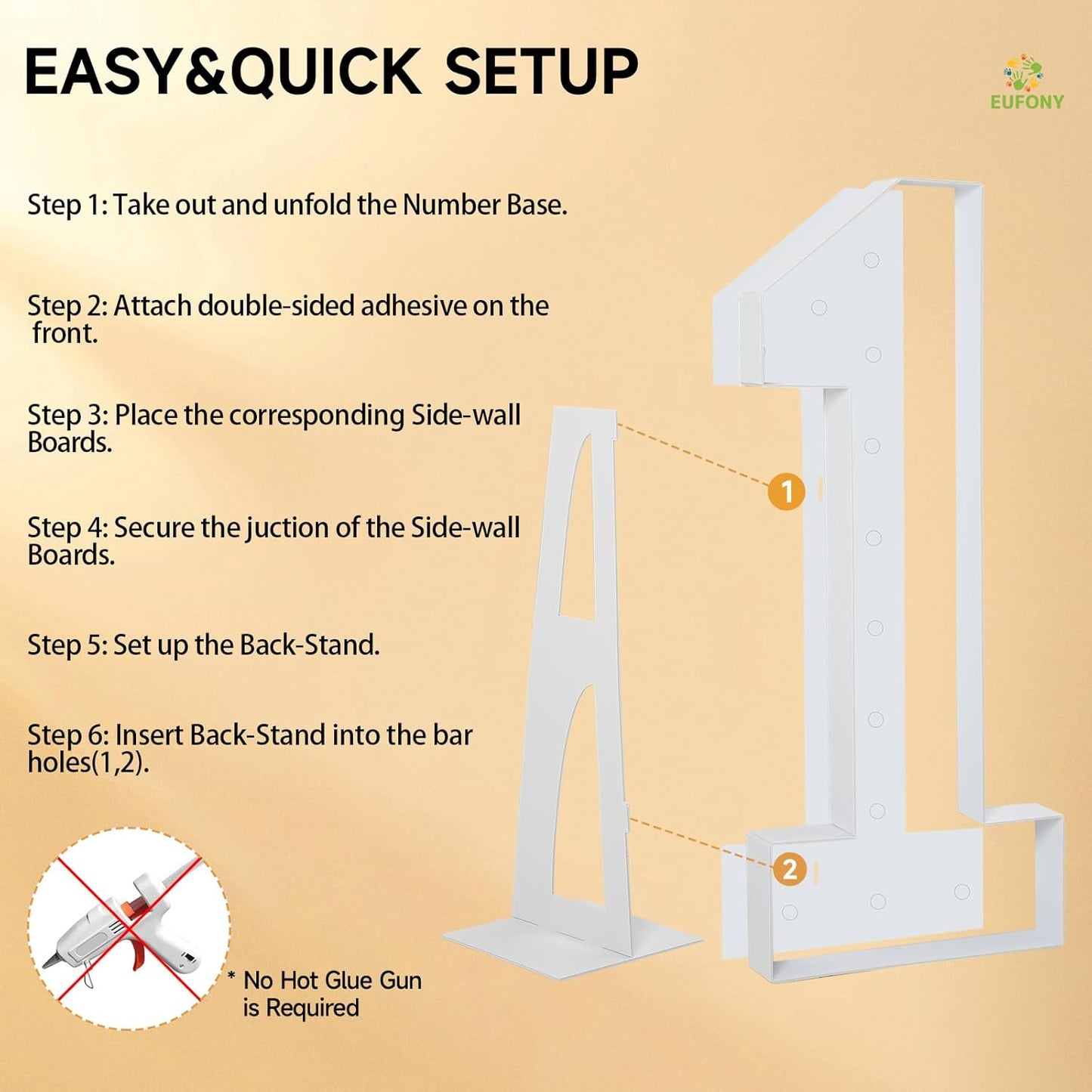 4FT Marquee Numbers, Large Light Up Numbers 0 for 10th 20th 30th Birthday Party Decorations, Big Light Up Number for 2025 Graduation Prom, 4 Feet Cardboard Number 0 with LED Lights DIY Kit