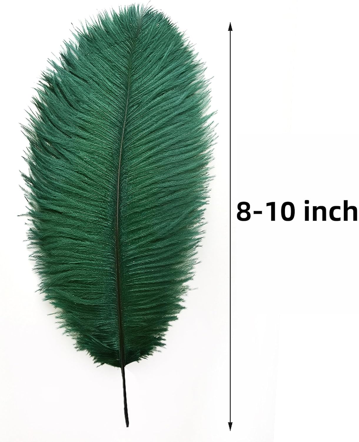 Ballinger Blackish Green Ostrich Feathers Bulk- 24pcs 8-10inch for Wedding Party Centerpieces Christmas Decor