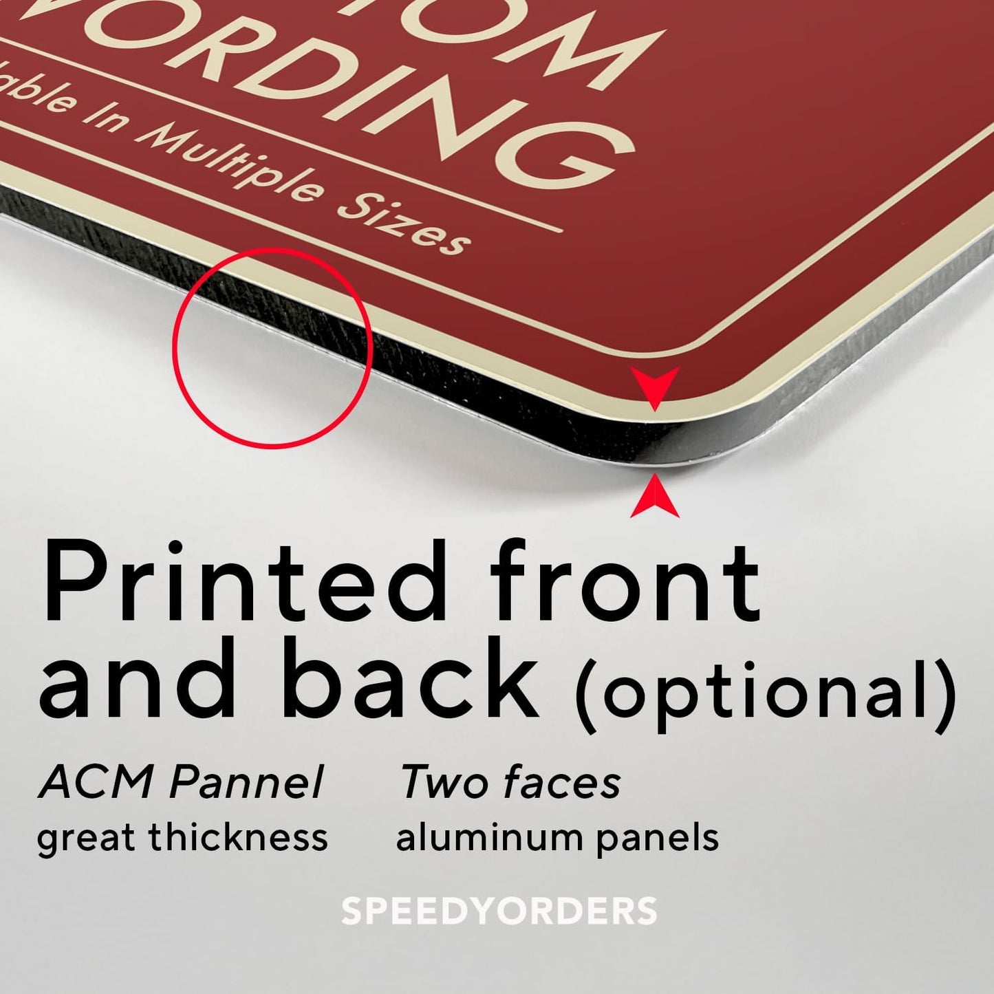 Custom Decorative Metal Outdoor Sign - Personalized Aluminum, Custom Driveway Waterproof Sign Made In USA, 12x12 Design Red Brick