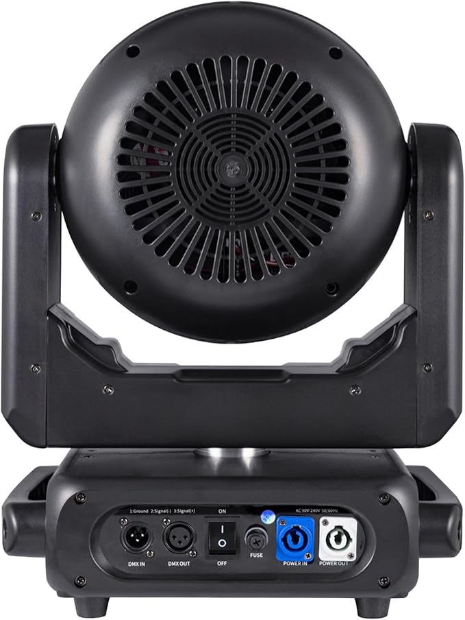 JUNMAN 37x15W RGBW 4 in 1 LED Zoom Moving Head Light with LED Ring DJ Disco Stage Lights for Wedding Party Event Lighting Show