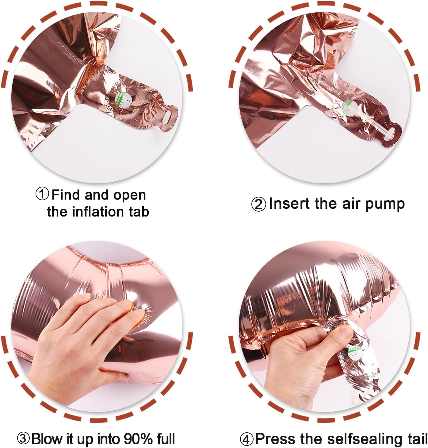 Rose Gold Number 7 Birthday Balloon 40 Inch, Digital Balloons for 7 17 27 70 77 Party Celebration Decorations Supplies, Rose Gold Mylar Foil Numbers Balloon for Seven Wedding Anniversary