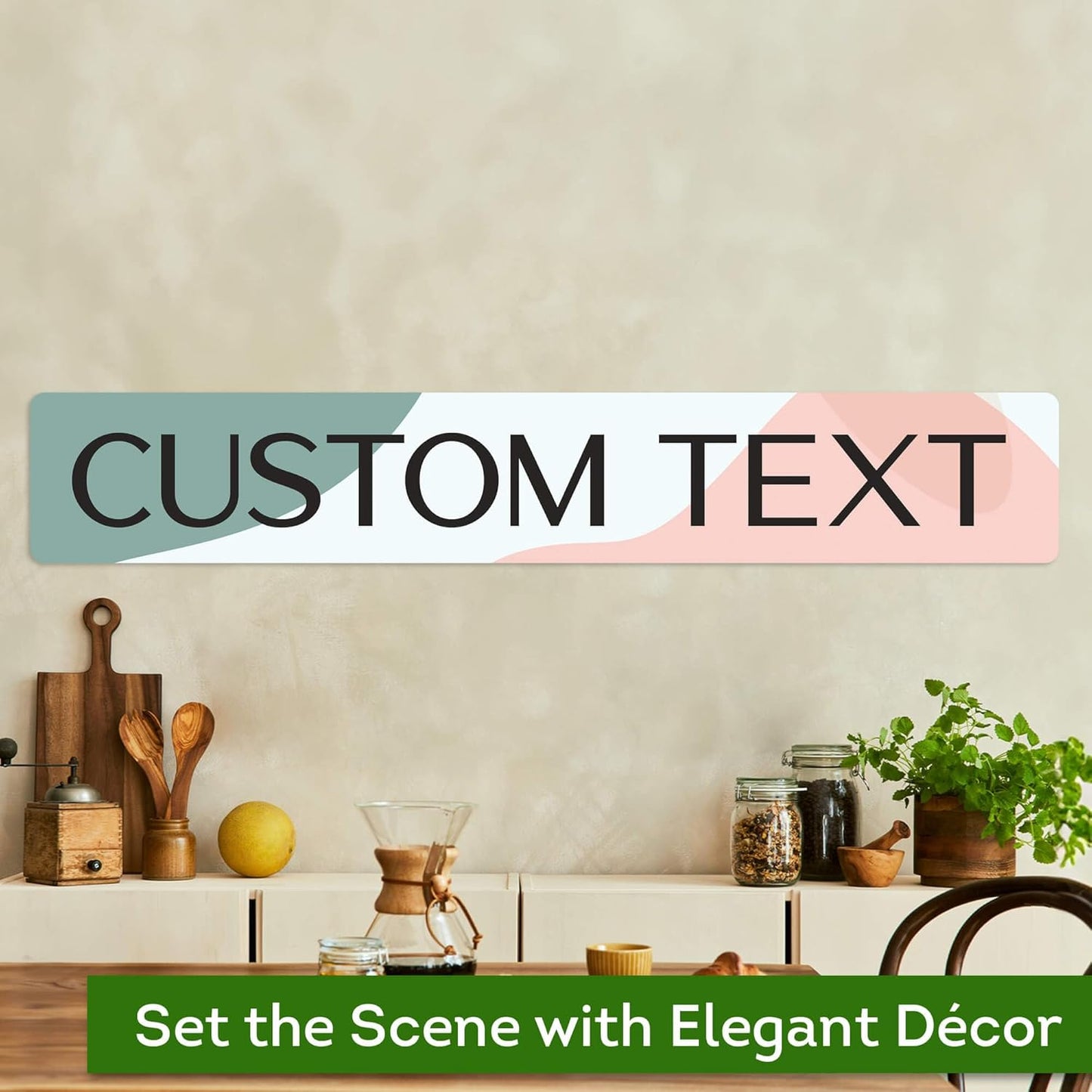 Custom Sign, Custom Street Sign, 11 Font Colors, 13 Font Styles, 4 Hole Options, 22 Sizes, 6x36 Inches, Rust Free DiBound, Fade Resistant, Made in USA by My Sign Center (Minimalist)