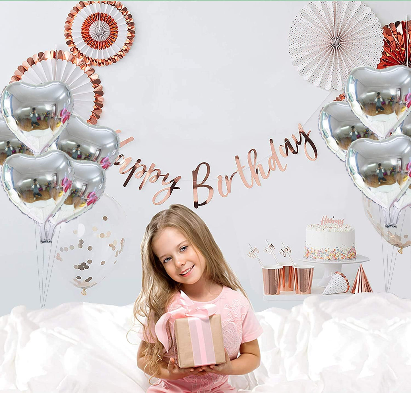 50 Pcs 10 inch Heart Shape Foil Mylar Balloons for Birthday Party Decorations, Wedding Decorations, Engagement Party, Valentine's Day, Celebration, Holiday, Show, Party Activities (Silver)