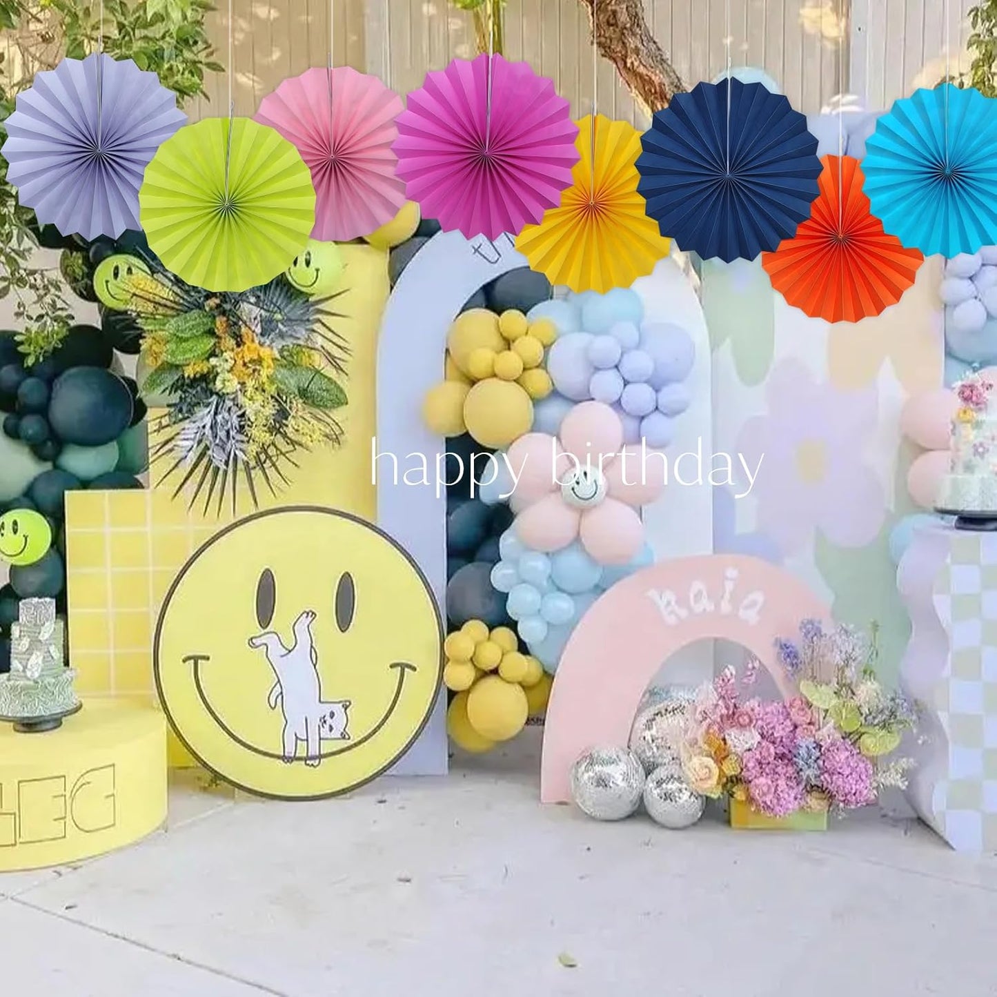 BARTHEW Pink Party Decorations, Pink Paper Decorations for Party, Baby Shower Decorations, Schoolgirl Style Classroom Decor, 12in, 30 Color DIY Set