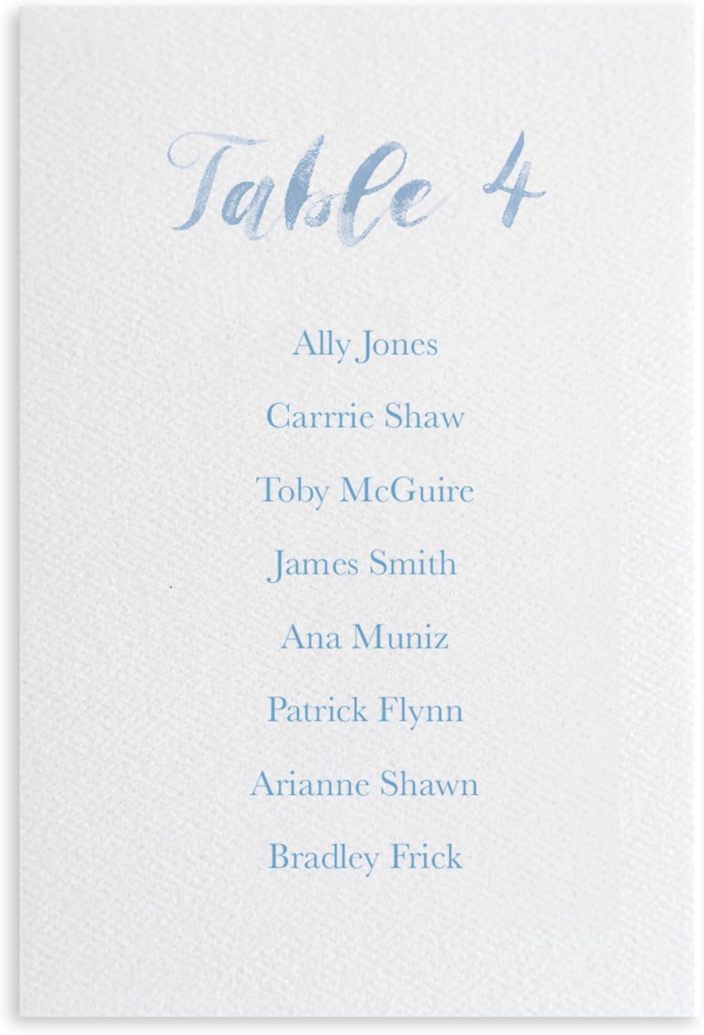 Custom Seating Chart for Wedding Reception Display, Printed Chart Board, Dusty Blue Wedding Card Watercolor, Rustic Decorations for Reception, Reserved Seating Signs