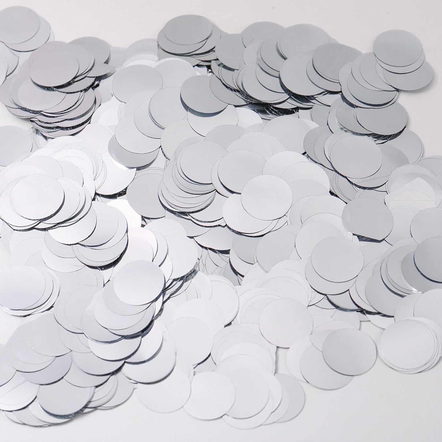 Silver Confetti Balloons, 25 Pcs Thickened 12 Inch Clear Latex Balloon with Confetti Inside for Graduation Decorations Engagement Bridal Shower Party Baby Shower Birthday Party Decoration Supplies