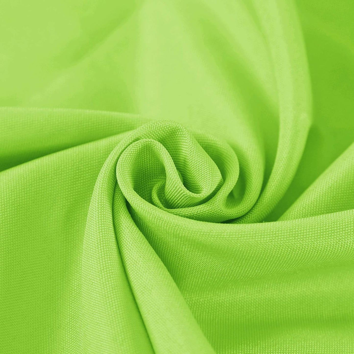 132 inch Round Tablecloth Washable Polyester Table Cloth Decorative Table Cover for Wedding Party Dining Banquet（132 inch,Apple Green）