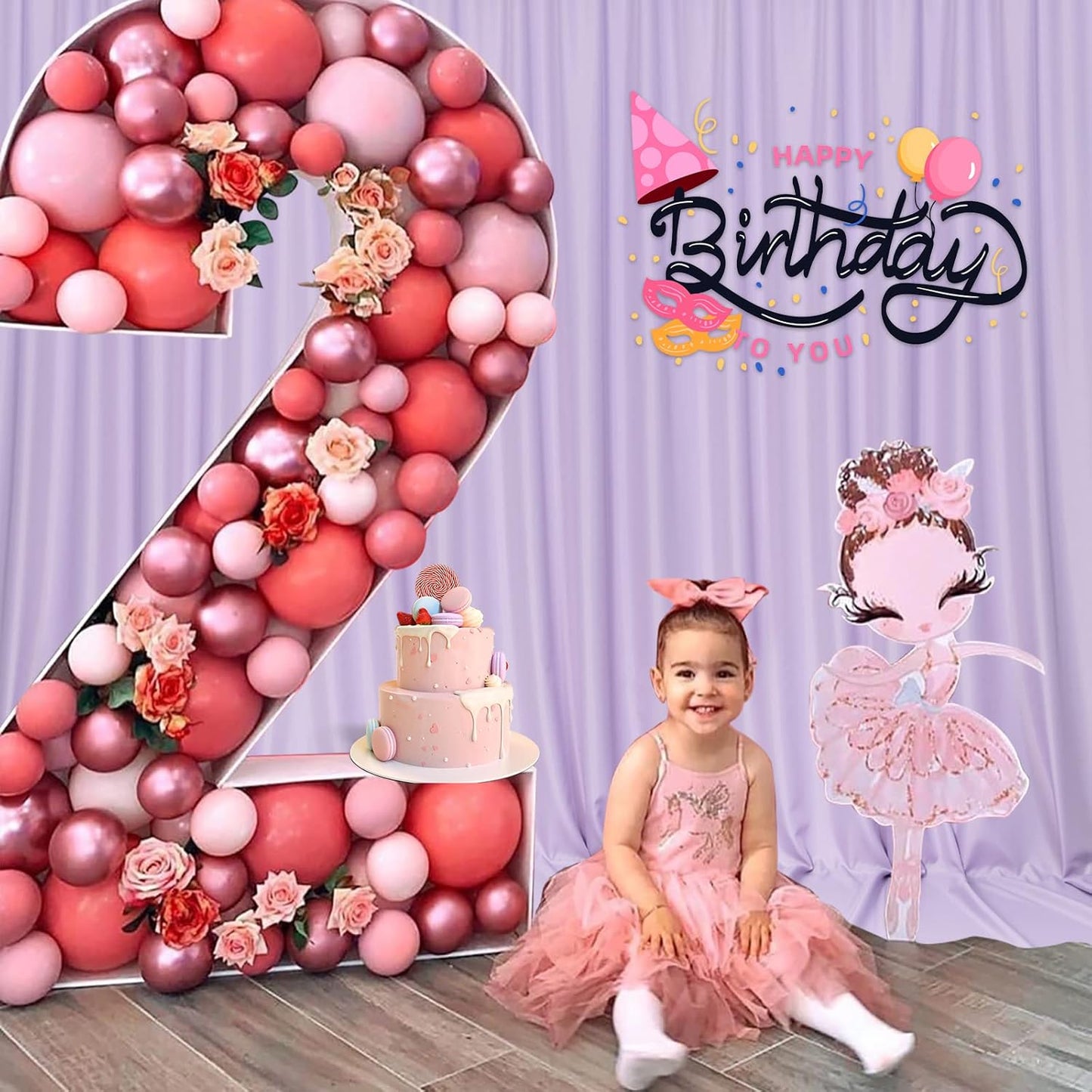 MYSKY HOME 10ft x 10ft Purple Background Curtains - Drapes for Parties, Weddings, Stage & Baby Showers - 2 Panels with Rod Pocket