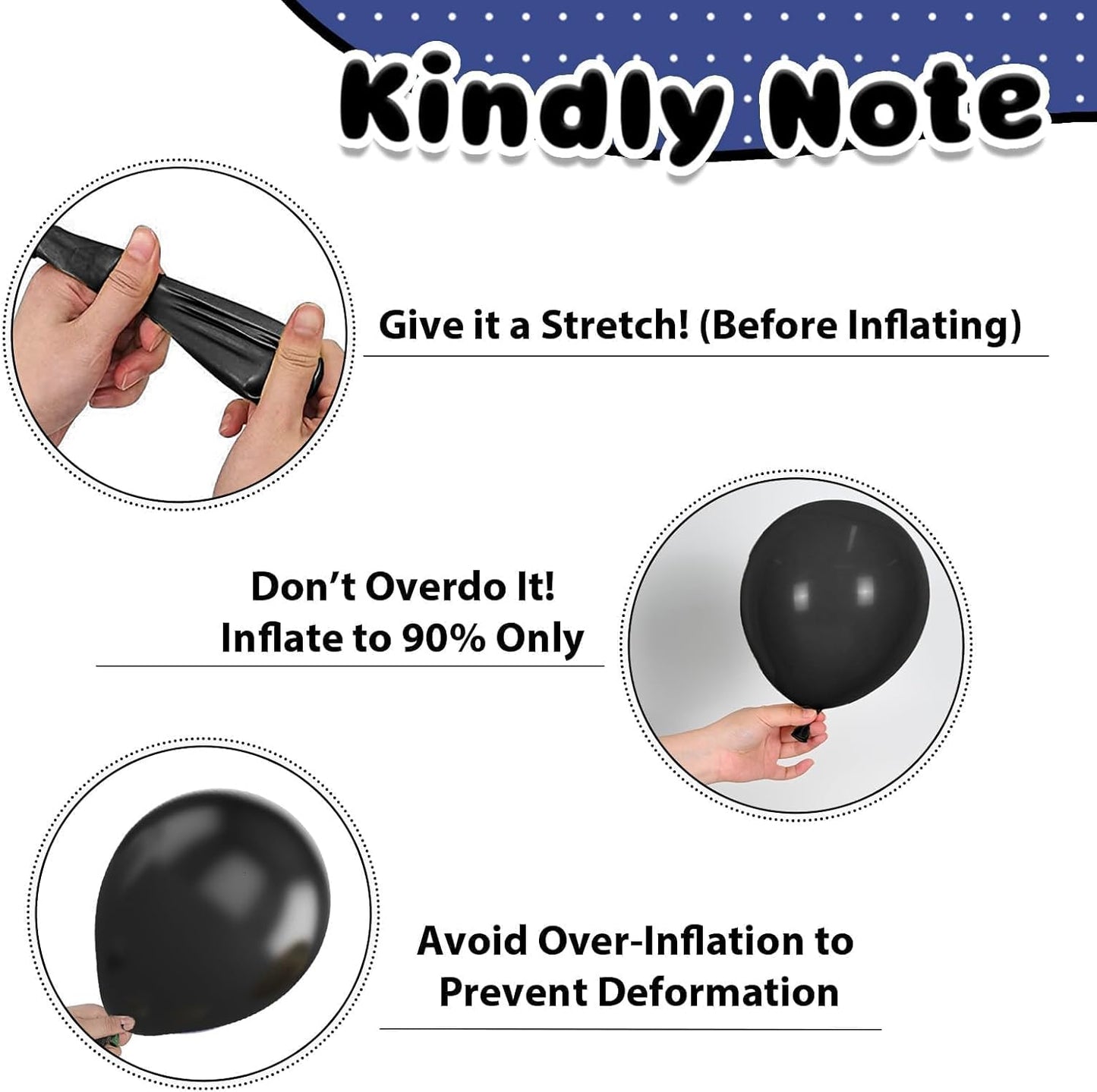 Blue and Black Balloons,50Pcs 12 Inch Pearl Navy Blue Silver Metallic Light Blue Balloons for Boys Graduations Birthday Baby Shower Party Decoration