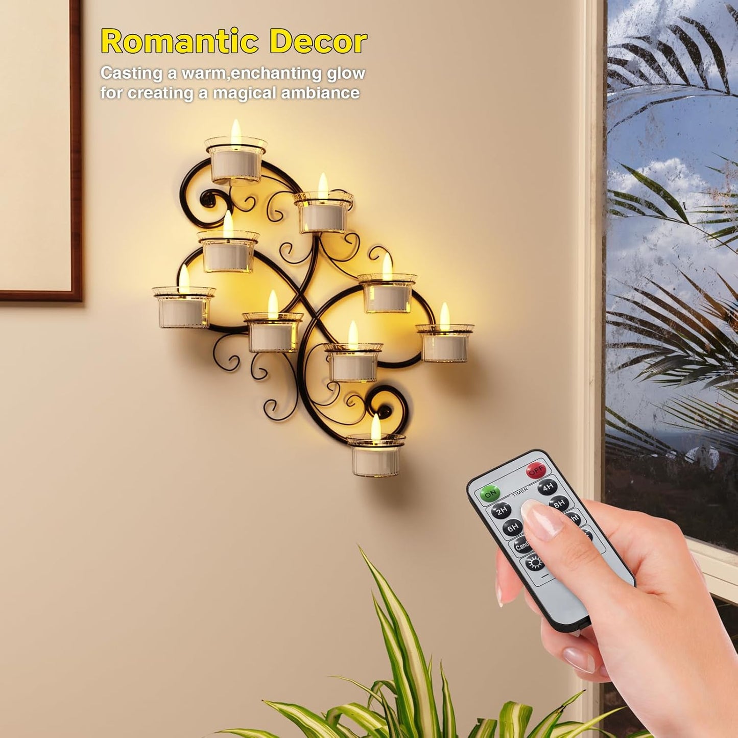 Rechargeable Flameless Tea Lights Candles with Charging Station, LED Tea Lights Candles with Remote Control Timer for Wedding, Christmas, Halloween, Anniversary, Home Decor, 12-Pack