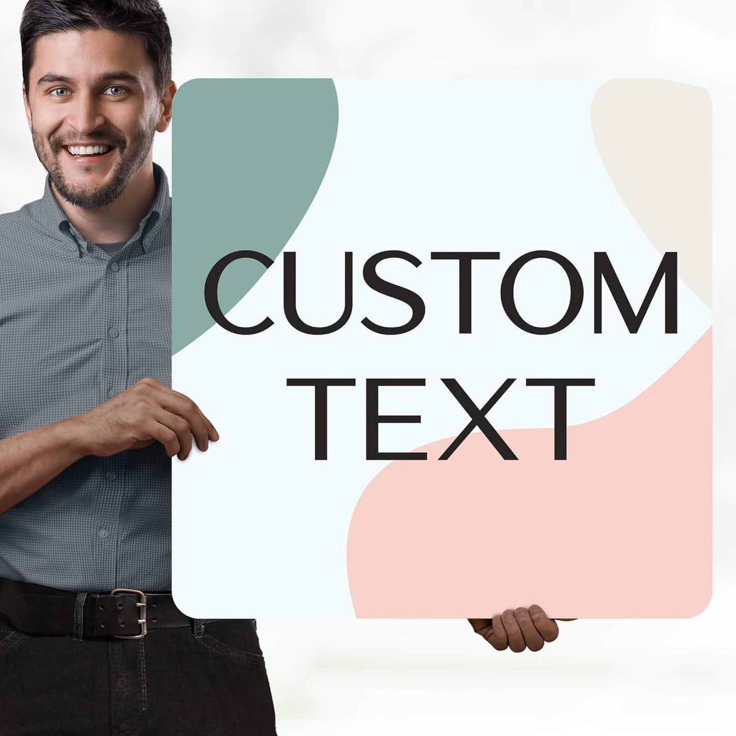 Custom Sign, Custom Street Sign, 11 Font Colors, 13 Font Styles, 4 Hole Options, 22 Sizes, 24x24 Inches, Rust Free DiBound, Fade Resistant, Made in USA by My Sign Center (Minimalist)