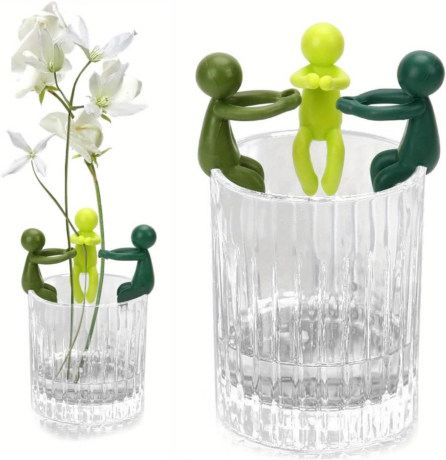 3-pcs Plant Propagation Buddy, Plant Cutting Holder for Stems, Sprouts and Shoots, Plant Propagation Friends for an Indoor Garden or a Plant Propagation Station (3, Green)