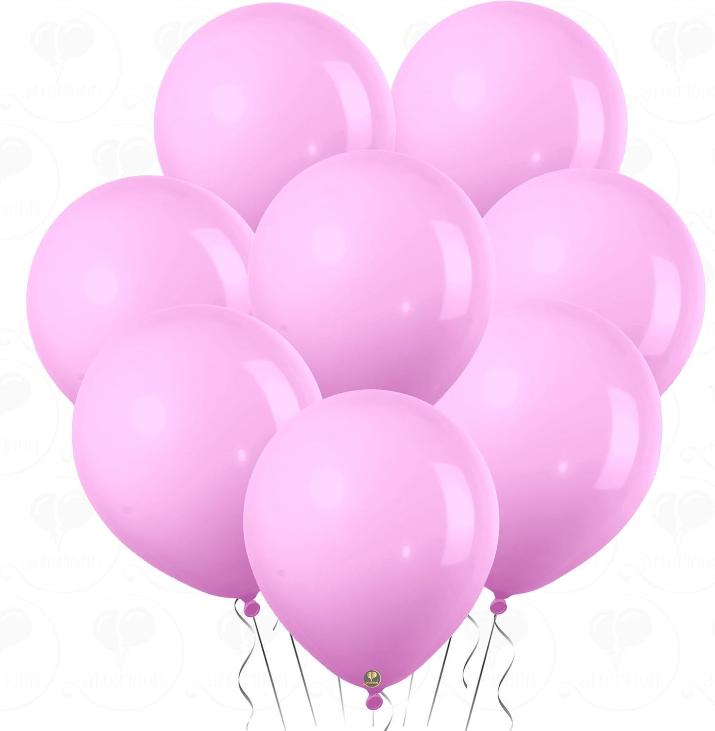 AFTERLOON® Biodegradable Balloons 24 pcs Pastel Lilac 10 Inch, Matte Color Thickened Extra Strong Natural Latex Helium Float, Colorful Bulk Color ballon Globos Para Decoration De Fiestas Kids