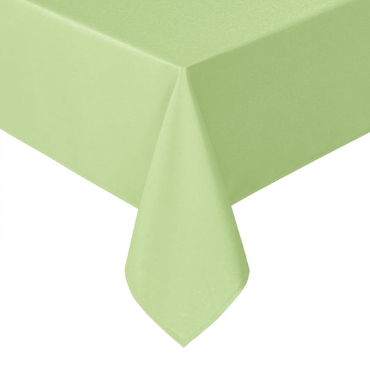 Hiasan Light Sage Tablecloth for Square Tables - Waterproof and Spillproof Washable Fabric Table Cloth for Dining Room Kitchen Party, 40 x 40 Inch