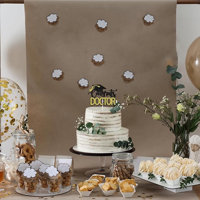 Congrats Doctor Cake Topper - 2025 Medical Doctor Graduation Party Decoration Supplies - Future Doctor/It's DR Actually Cake Decor - Congratulations Doctor Graduation Decorations