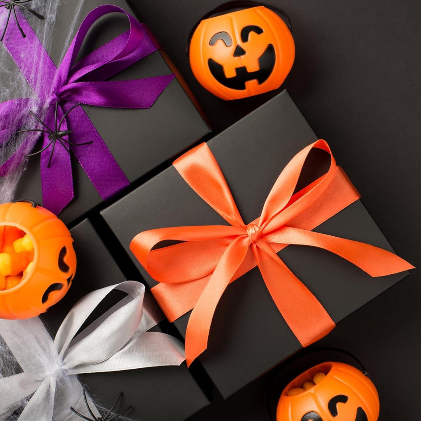 Vanhench Black Wrapping Paper 17.5"×760" (63'), Black Construction Paper for Poster Bulletin Board, Art Packing, Birthday, Bouquet Flower Halloween Wrapping