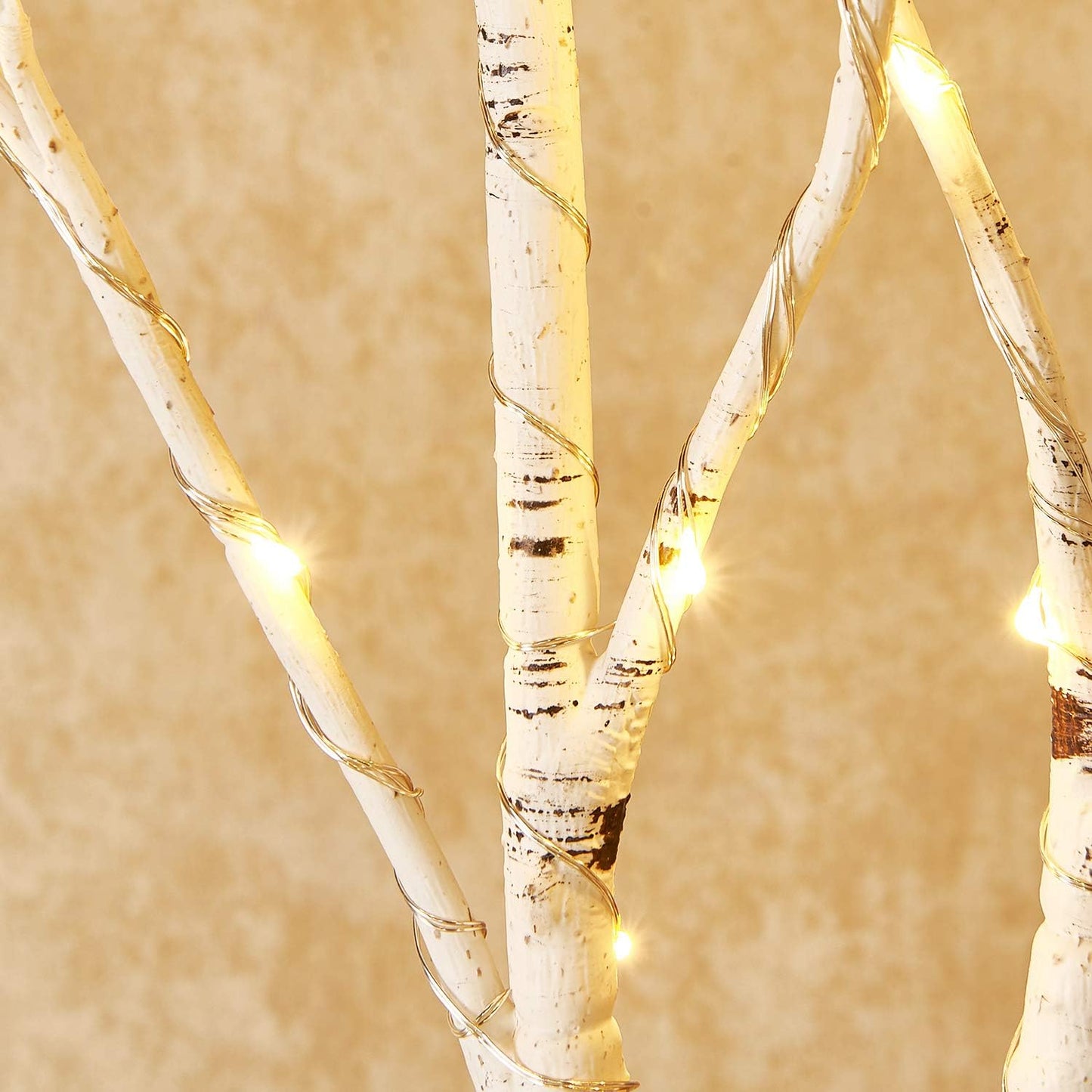 Fudios Lighted Branches with Timer Battery Operated 30IN Tall Birch Twig Lights for Vase 100 LED Outdoor and Indoor Holiday Winter Decor 2Set