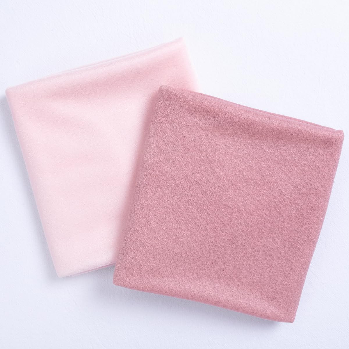 Socomi Wedding Arch Draping Fabric 29" x 20Ft 2 Panels Dusty Rose and Blush Pink Sheer Outdoor Curtain Drapes Extra Long for Bridal Baby Shower Birthday Party Decor