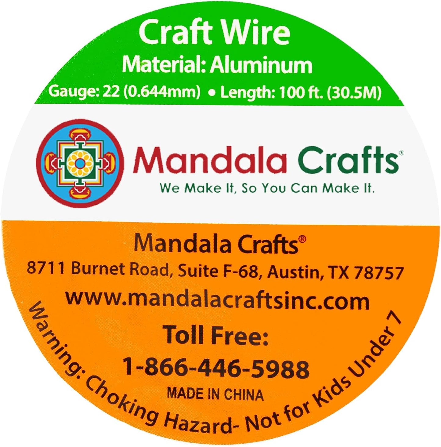 Mandala Crafts 22 Gauge Anodized Aluminum Craft Wire for Jewelry Making - 100 FT Colored Flexible Lavender Wire - Bendable for Bonsai Armature Crafting Sculpting