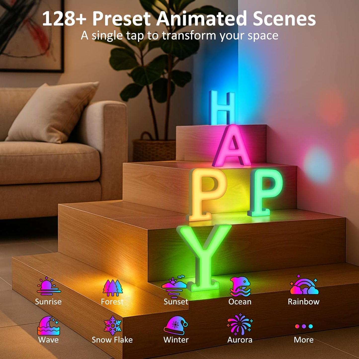 Light Up Letters Led Lights- Marquee Letters for Room Decor Wall Lights - Christmas Decorations Music Sync Color Change Colorful, Christmas Birthday Gifts for Girl, Teen Girls Gifts Home Wall Decor