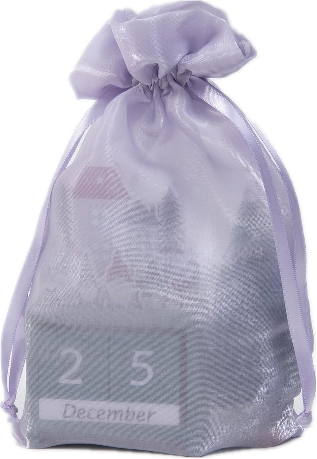 20 Pcs Lilac Purple Organza Bags 6X9 inch for Wedding Favors with Drawstring, Large Mesh Gift Bags Jewelry Pouch for Candy Bridal Shower Party Favor Baby Shower Christmas