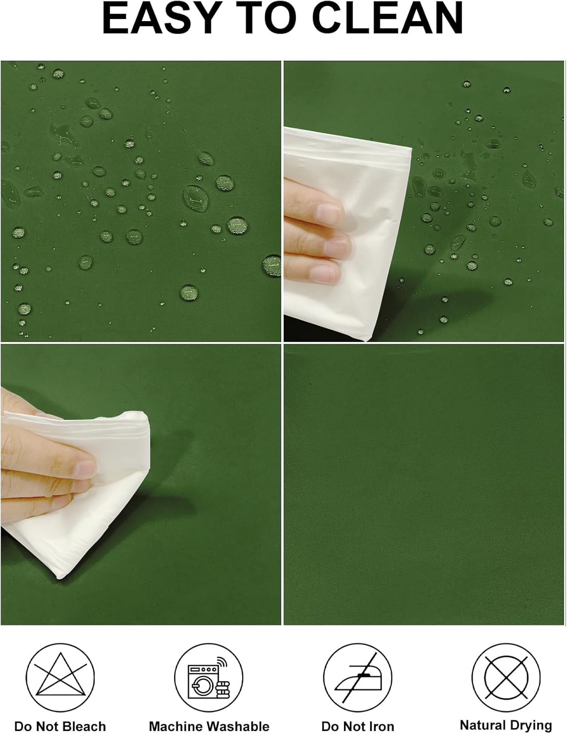 Fokitut 2 Pack Waterproof Round Tablecloth, 90 Inch, Stain Resistant and Wrinkle Polyester Table Cloth, Fabric Table Cover for Kitchen Dining, Wedding, Party, Holiday Dinner-Willow