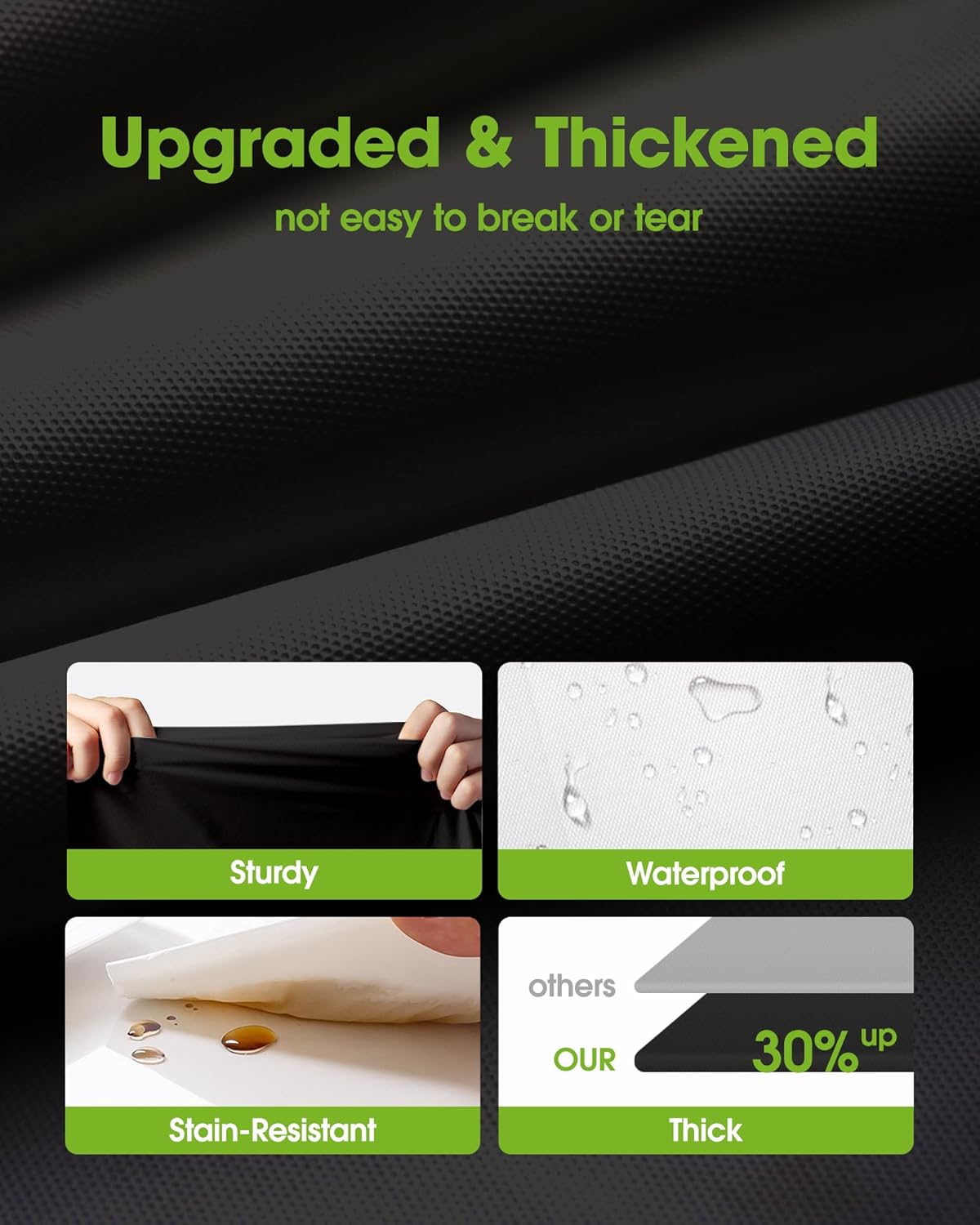 Pureegg Plastic Table Cloth Disposable 10 Pack, 54 x 72 Inch Table Cloths, Halloween Party Decorations, Summerween Decor, Halloween Tablecloths, Rectangle, Plastic Cover, Leakproof & Sturdy, Black