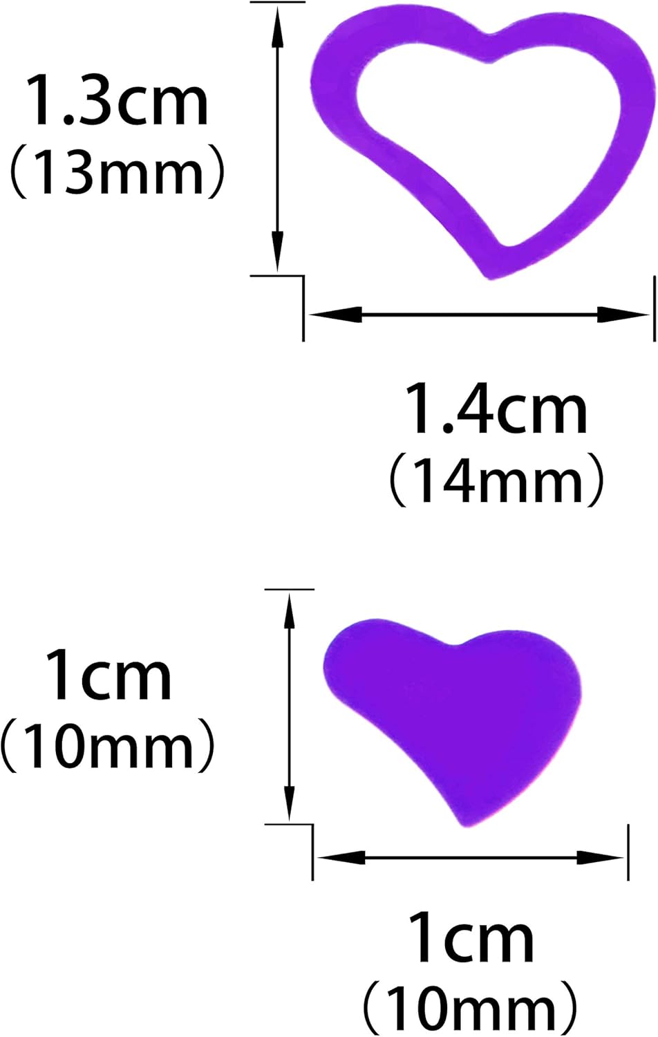 Purple Love Heart Table Confetti - Valentines Party Foil Metallic Sequins Sprinkles Decorations, 60g