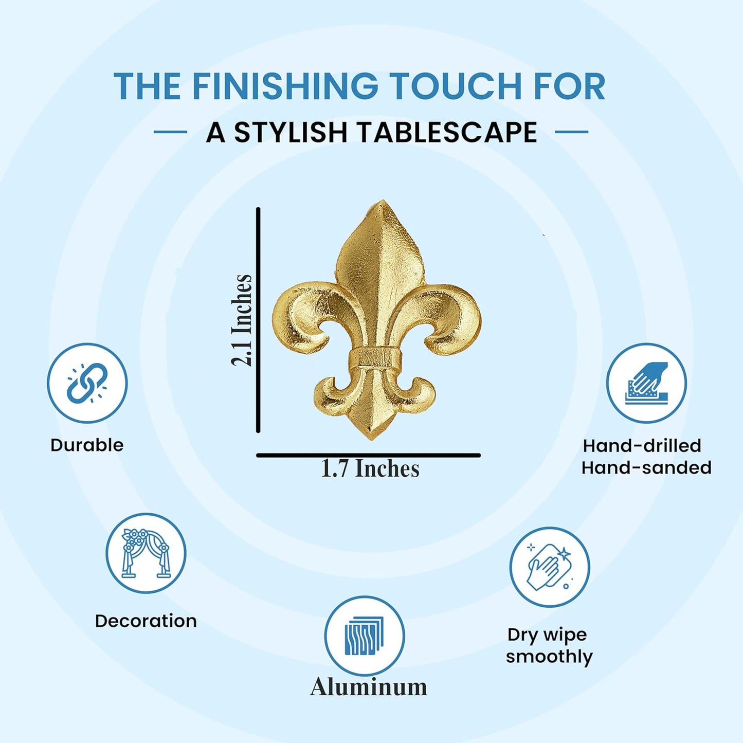 Gold Napkin Rings - Set of 12 | Elegant Metal Serviette Holders for Cloth Napkins | Durable & Reusable Table Decor for Dining, Weddings, Parties, Holidays & Special Events - ALPHA Living HOME