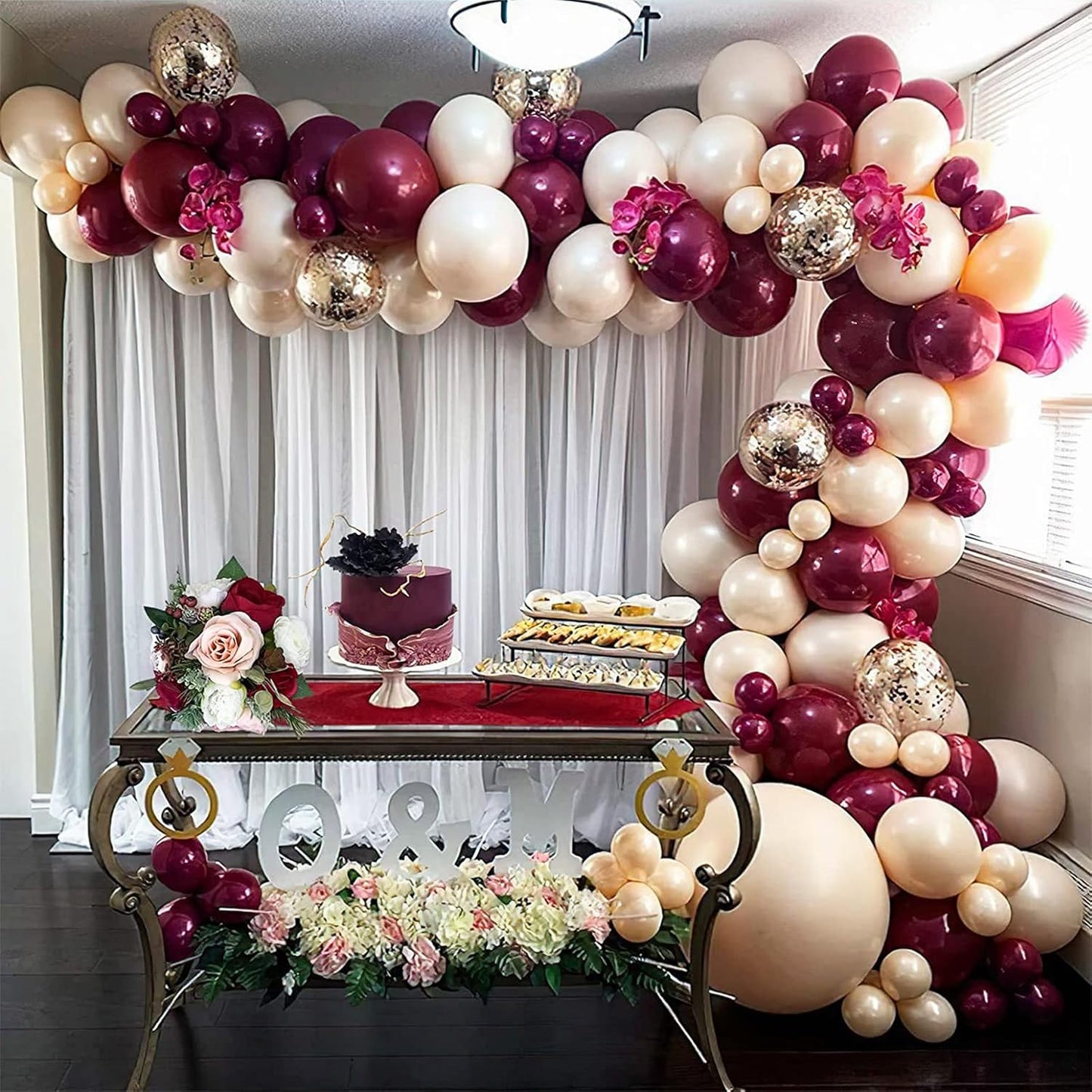 Chrome Fuchsia Balloons 12 Inch, Double-Layered Metallic Fuchsia Pink Balloons, Shiny Thick Chrome Metallic Magenta Latex Helium Fuchsia Balloons Magenta Balloons for Birthday Wedding Party Decoration