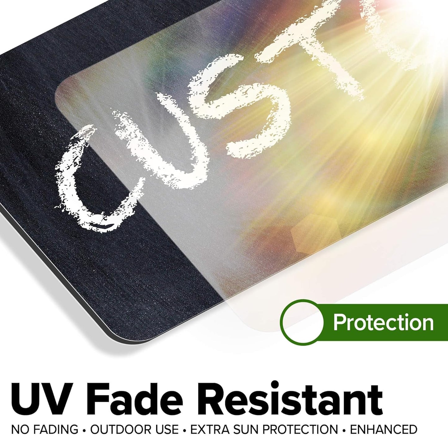 Custom Sign, Custom Street Sign, 11 Font Colors, 13 Font Styles, 4 Hole Options, 22 Sizes, 6x18 Inches, Rust Free DiBound, Fade Resistant, Made in USA by My Sign Center (Chalkboard Black)