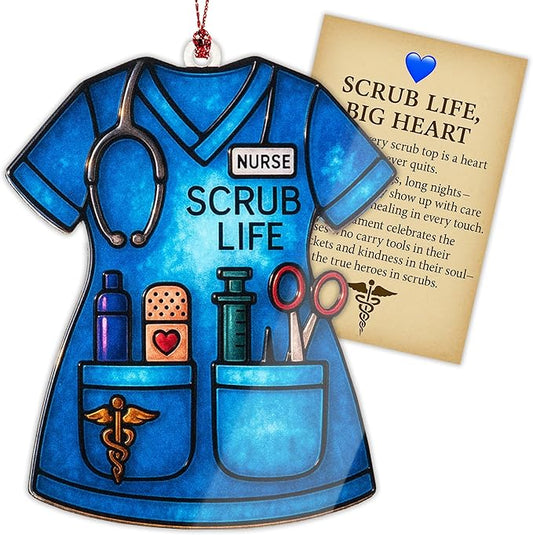 Nurse Christmas Ornament – Healthcare Worker Ornament | Medical Gifts for Nurses + Doctor Ornament – Nurse Appreciation Gifts – Christmas Ornament 2025