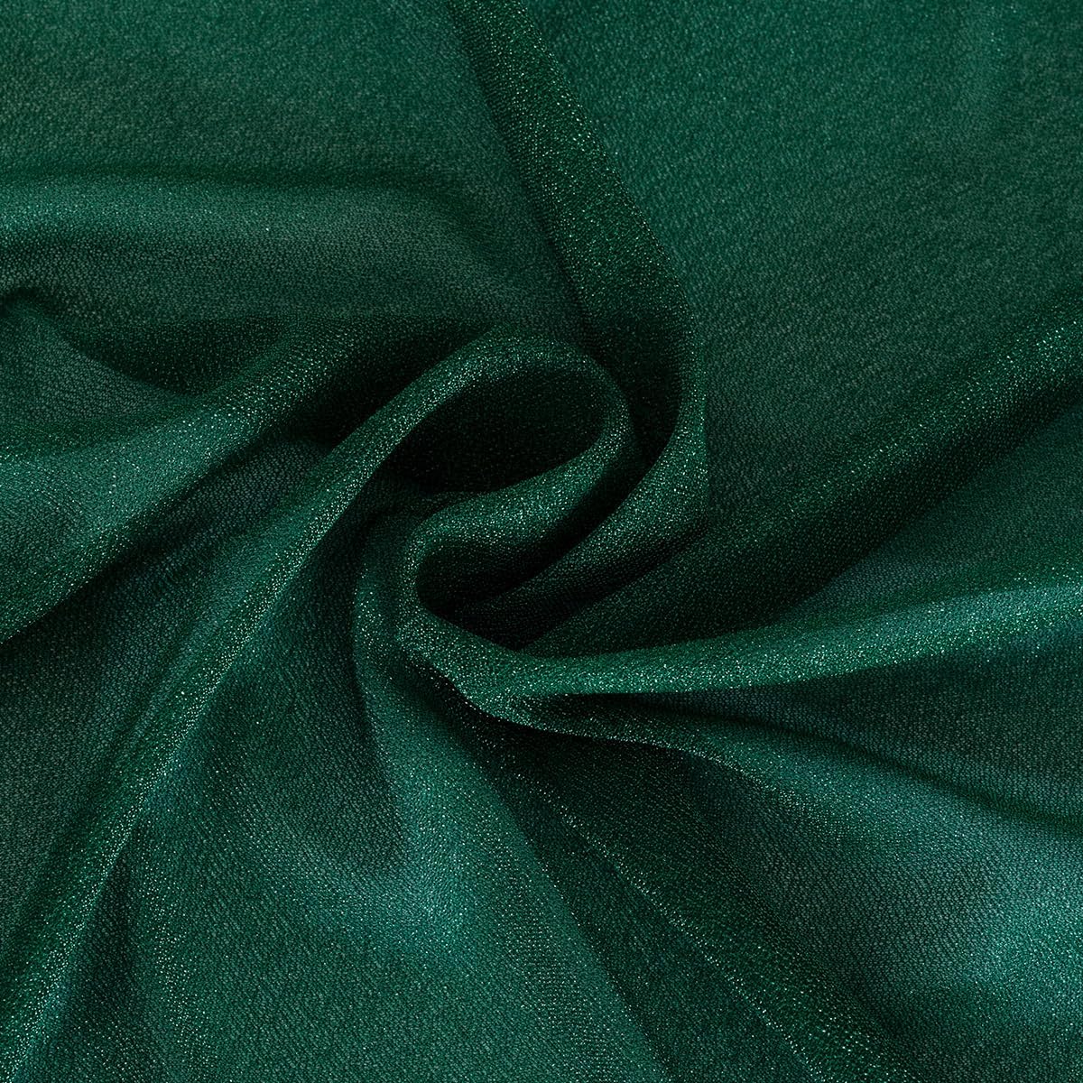 Emerald Green Wedding Arch Draping Fabric 2 Panels 29" x 20 FT Wedding Drapes for Backdrop Sheer Green Curtains for Romantic Bridal Baby Shower Ceremony Birthday Party Fall Outdoor Events