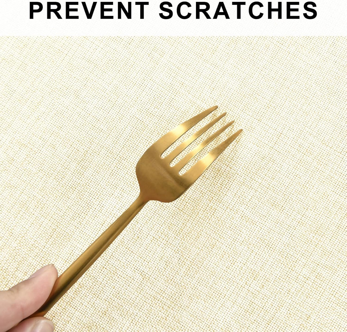 Hiasan Round Linen Tablecloth 80 Inch - Wrinkle and Stain Resistant Washable Polyester Fabric Table Cloth for Dining Room Kitchen Party, Champagne