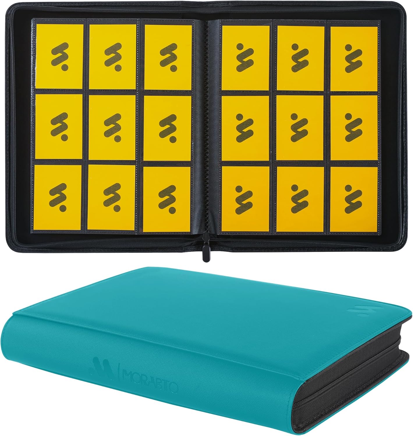 Card Binder 9 Pocket,Trading Card Binder Holds up to 360 Cards with 20 Sleeves,Zipper Card Holder Album Compatible with TCG Card/Game Cards/Sports Card