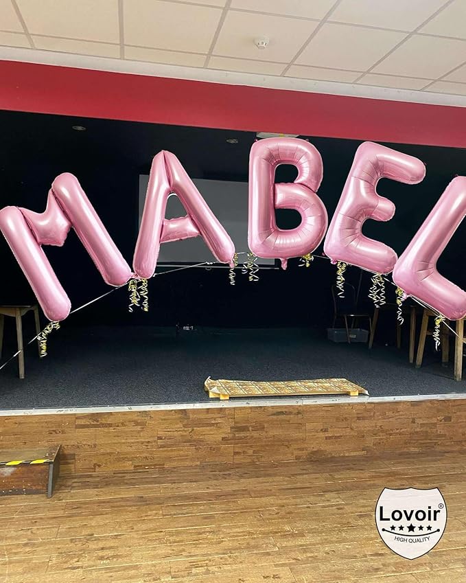 Pink Letter Q Balloons, 40 Inch Pastel Pink Letter Balloons Q Foil Mylar Helium Pink Letter Balloons for Birthday Party Supplies Anniversary Event Celebration Decorations Alphabet Pink Q
