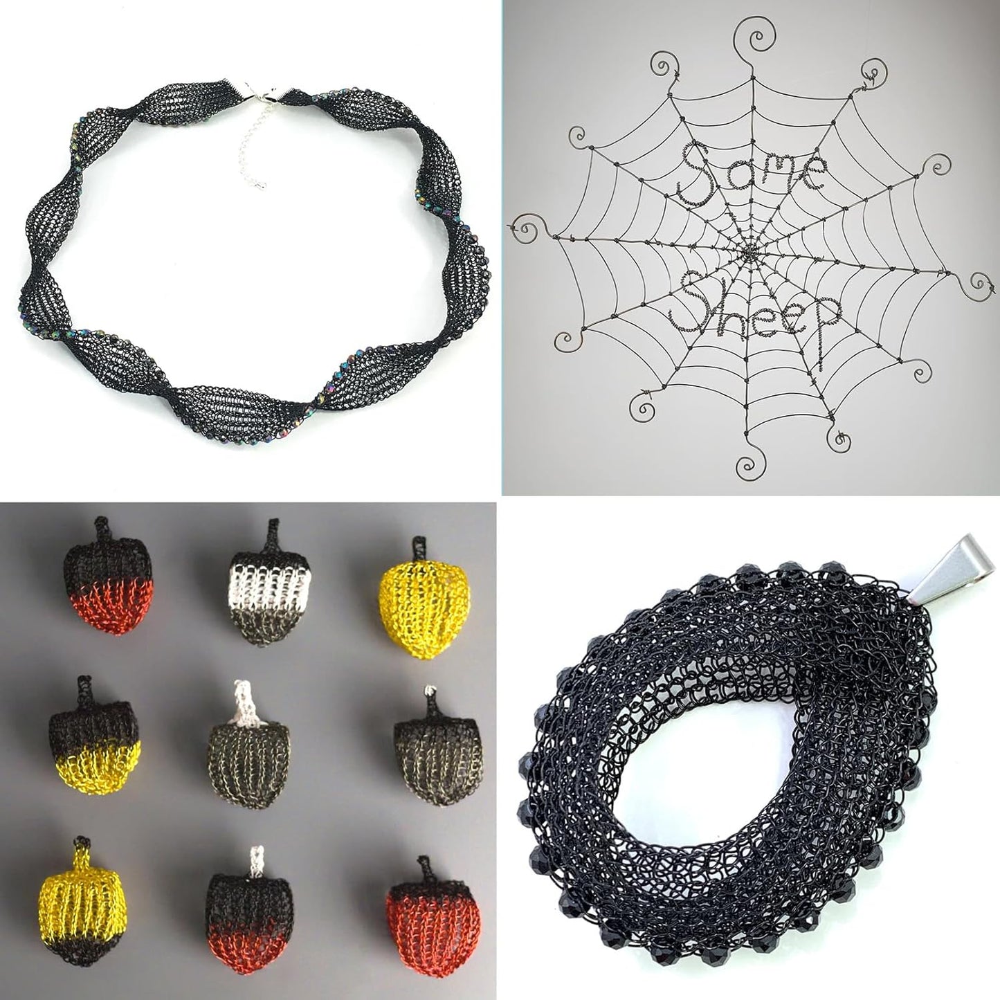 262FT Jewelry Wire 24 Gauge Tarnish-Resistant Copper Beading Wires Roll Bulk for DIY Crafts Jewelry Making, Black Wire