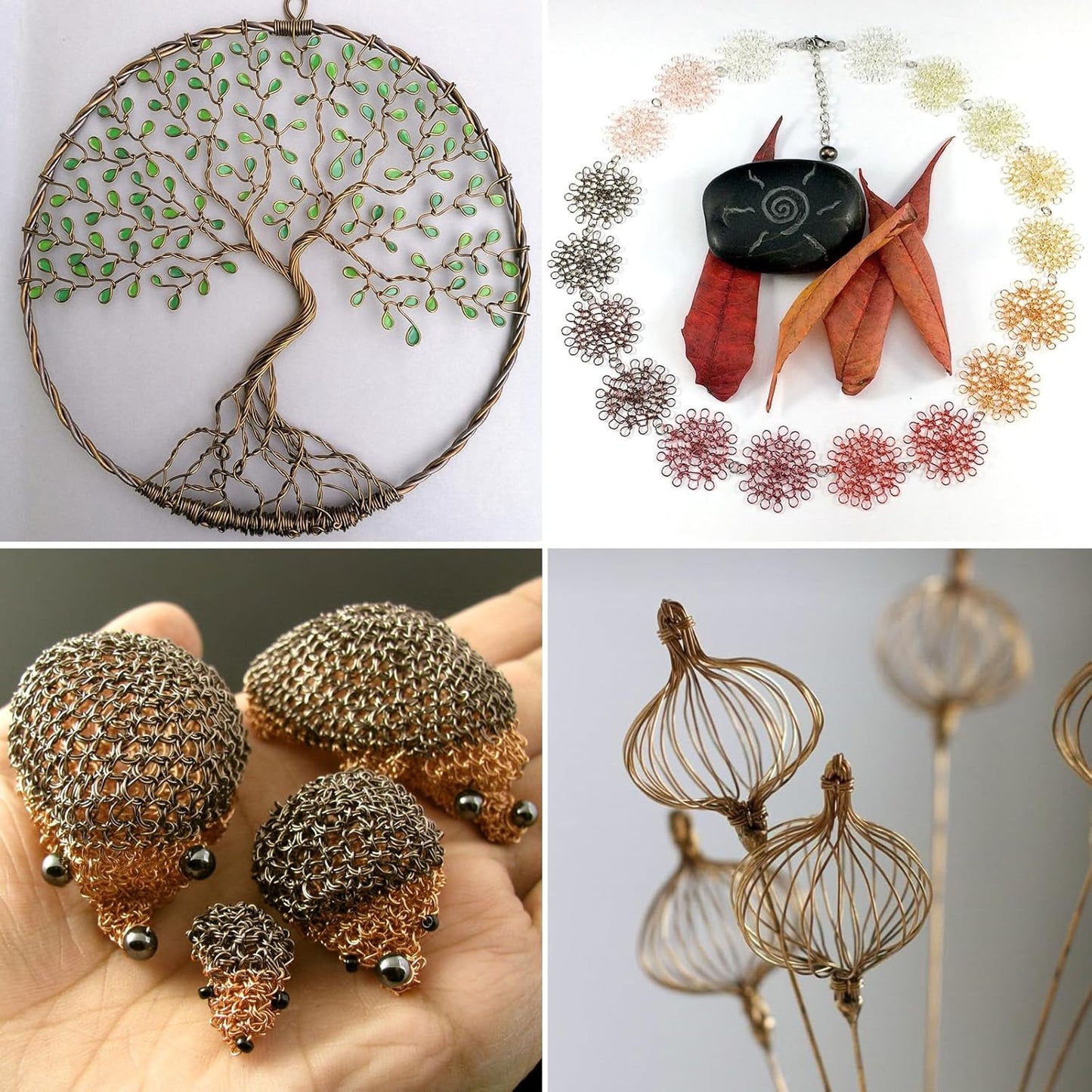 262FT Jewelry Wire 24 Gauge Tarnish-Resistant Copper Beading Wires Roll Bulk for DIY Crafts Jewelry Making, Antique Bronze