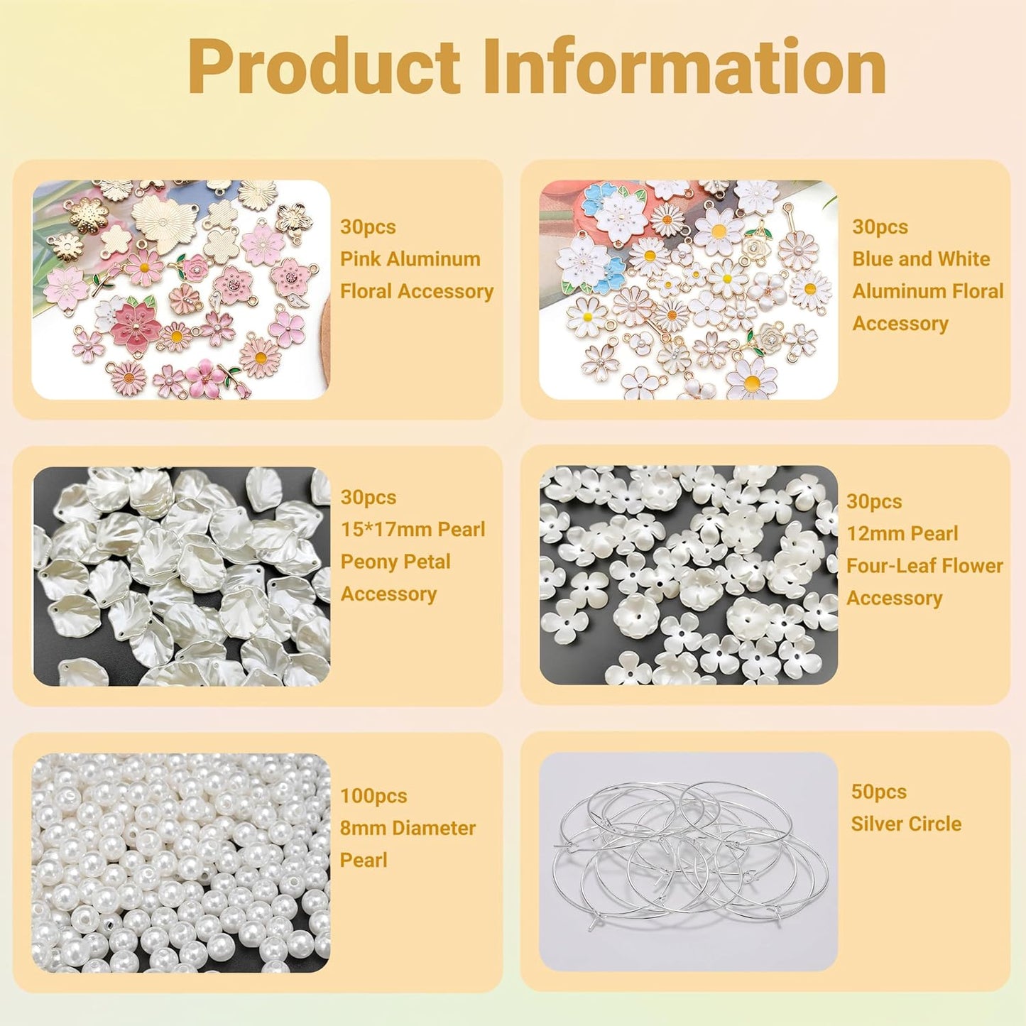 50 Sets Wine Glass Charms, Wine Charms for Stem Glasses, DIY Reusable Drink Markers for Weddings & Bachelorette with Alphabet Beads