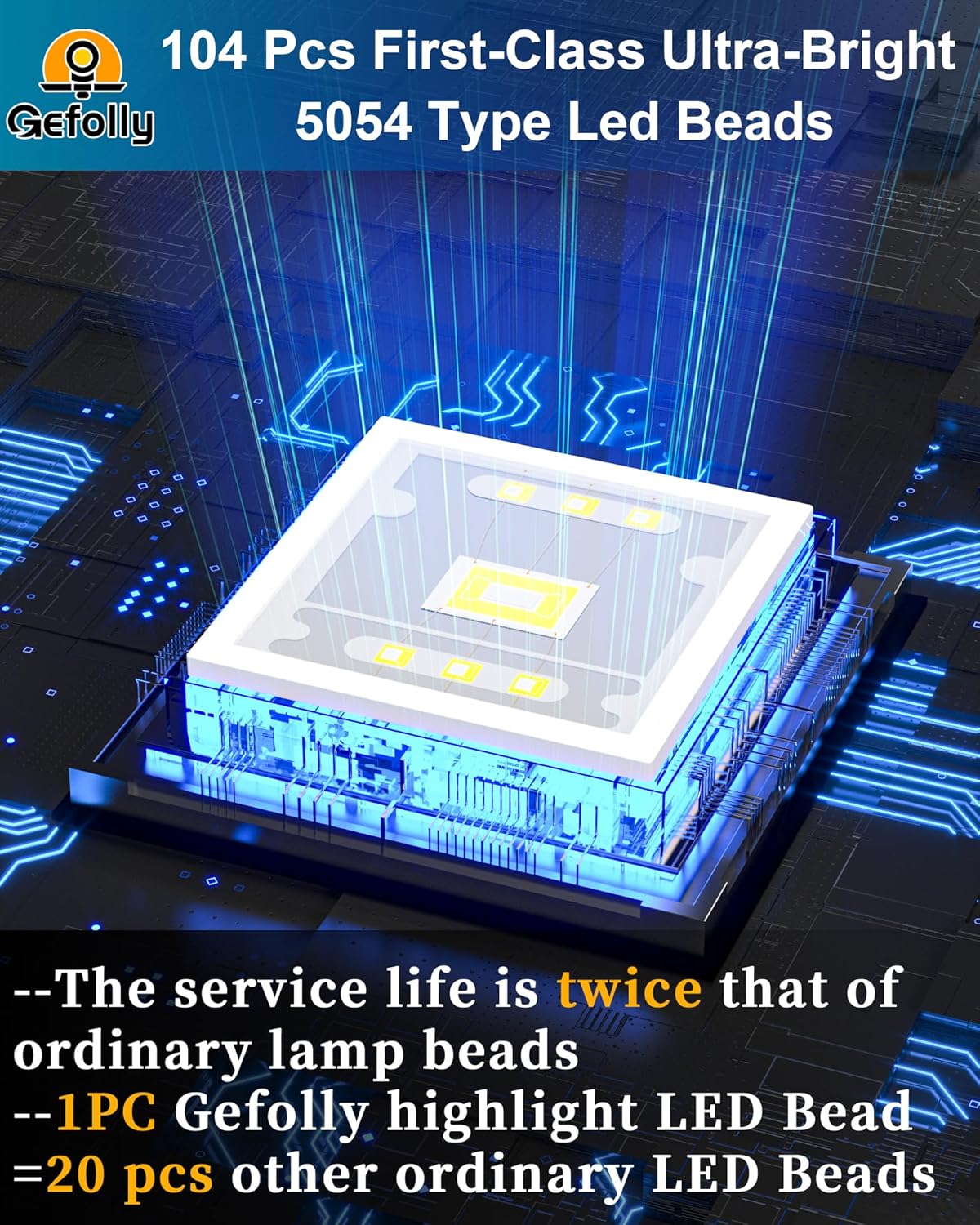 Gefolly SL-8500W Solar Street Light Outdoor 500000LM Commercial Parking Lot Lights Dusk to Dawn 6500K Flood Security Light IP67 Lamp with Motion Sensor for Basketball Court, Yard, Road