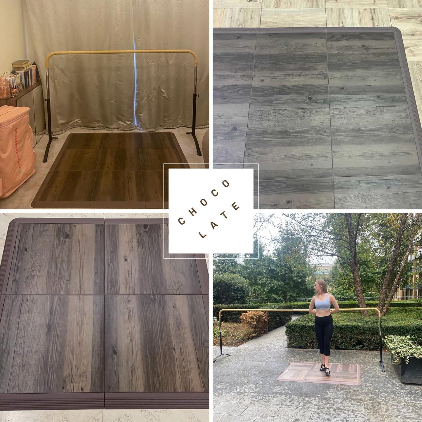 Dance Floor Tiles, Interlocking Dance Floor Tiles for Ballet, Tap, Jazz, and Irish Dance | Portable Dance Floor Tiles for Indoor Dance Flooring