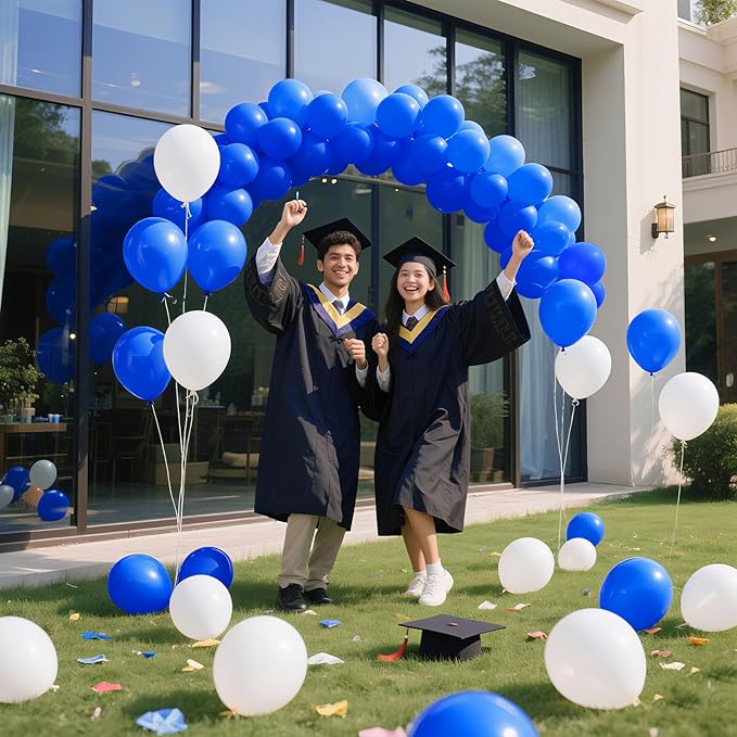 Blue Balloons Blue Party Decorations 10 Pack 36 inch Round Royal Blue Balloons for Birthday Graduation Baseball Nautical 4th of July Independence Memorial Day Patriotic Party Decorations