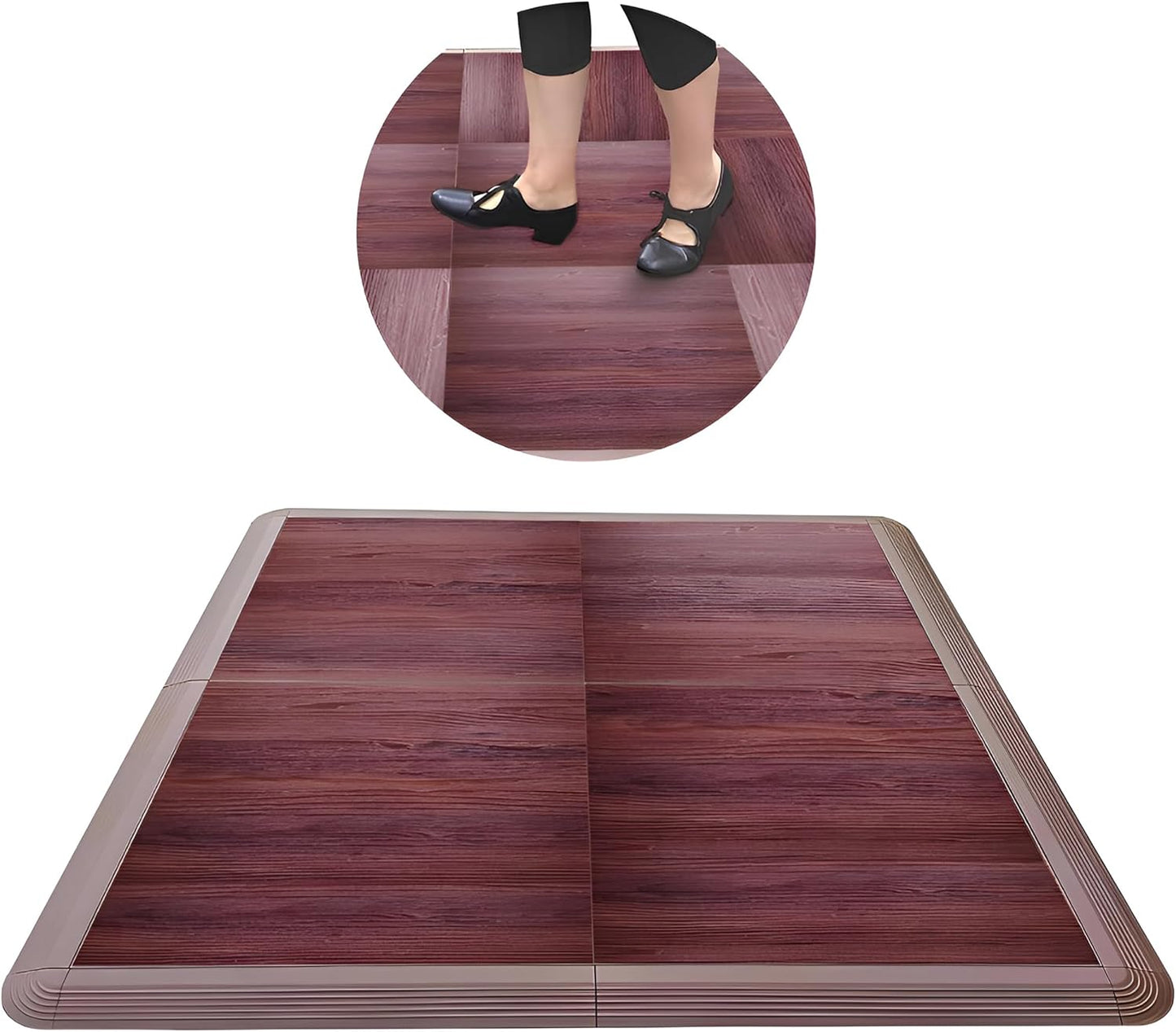 Dance Floor Tiles, Interlocking Dance Floor Tiles for Ballet, Tap, Jazz, and Irish Dance | Portable Dance Floor Tiles for Indoor Dance Flooring