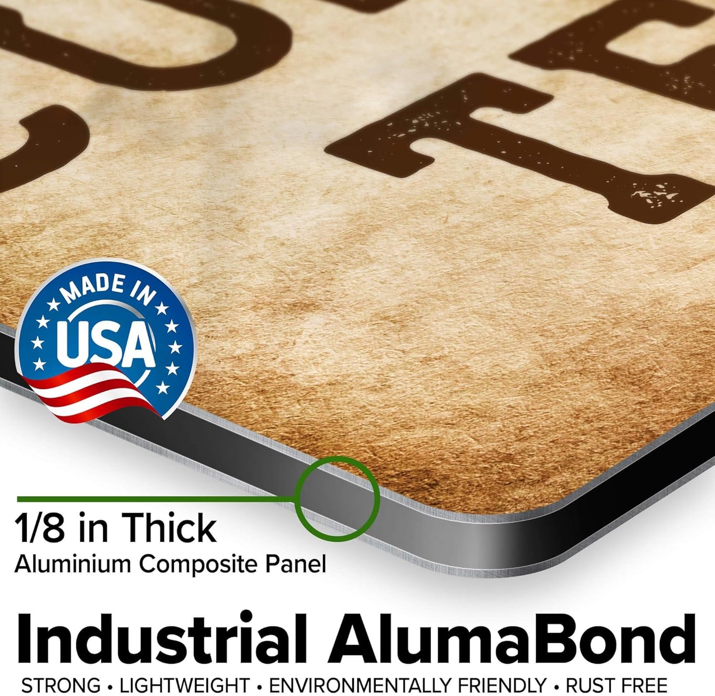 Custom Sign, Custom Street Sign, 11 Font Colors, 13 Font Styles, 4 Hole Options, 22 Sizes, 12x18 Inches, Rust Free DiBound, Fade Resistant, Made in USA by My Sign Center (Vintage)