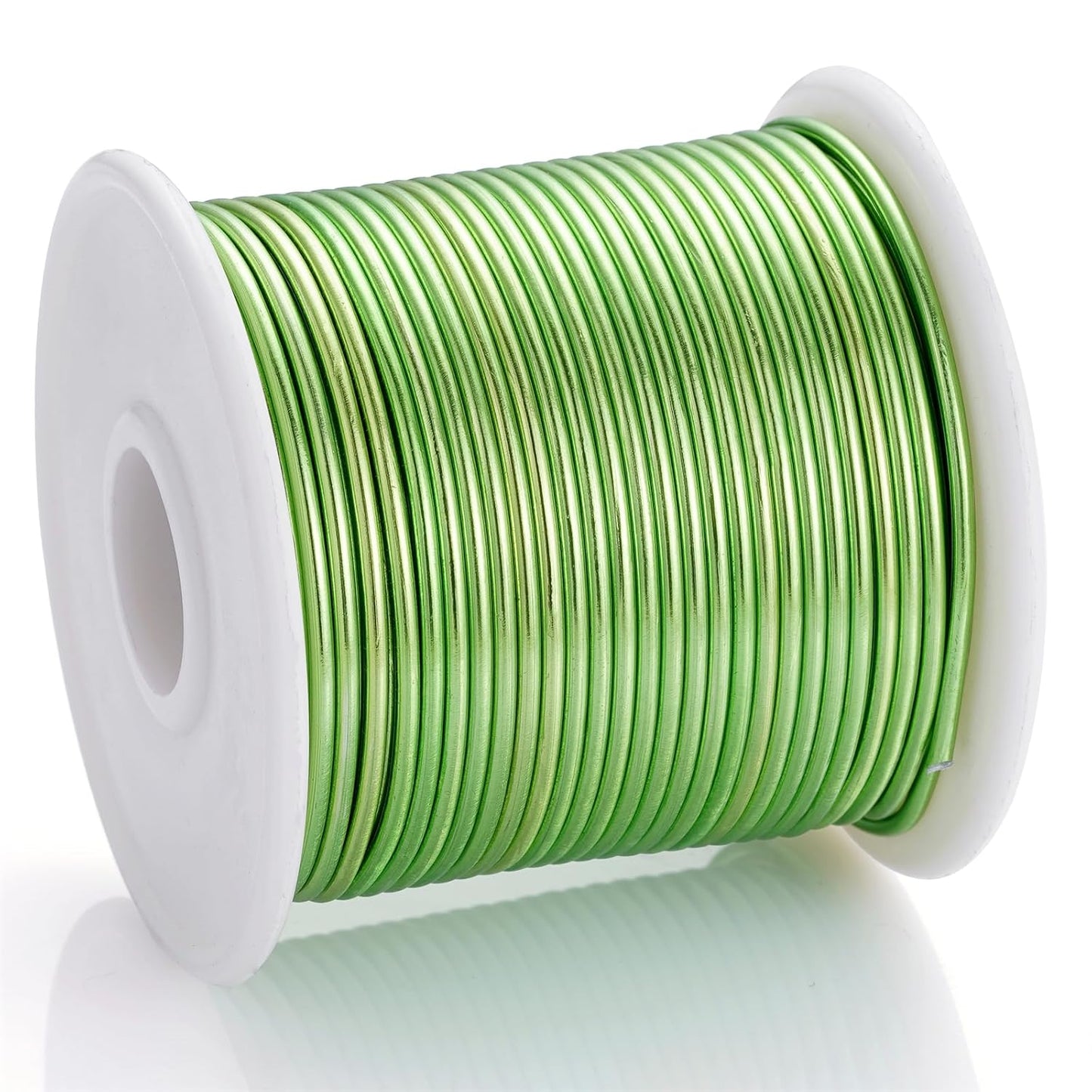 12 Gauge Light Green Aluminum Craft Wire (105FT) - Anodized for Jewelry Making, Beading Floral, Plant Gardening, Sculpting & Modeling Craft Wire (Light Green #8, 2mm)