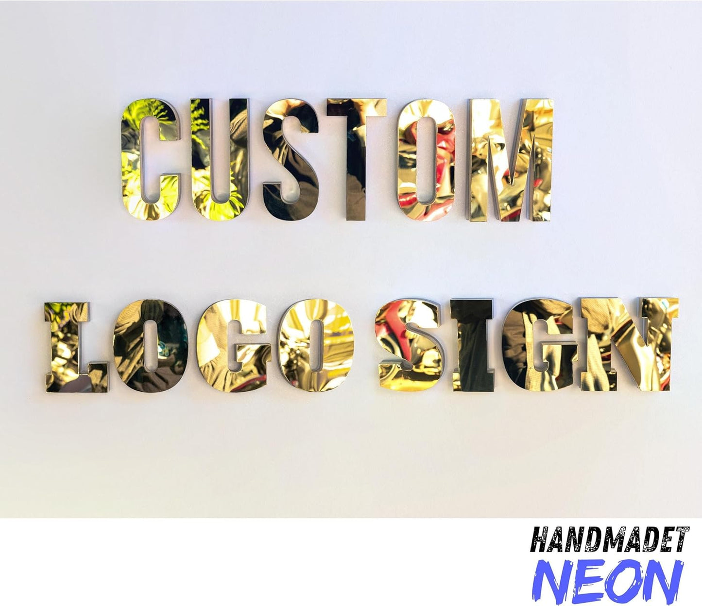 Custom Led Sign Business Logo Lights Signage Letters Backlit With Name Light Up Personalized Illuminated Name Address Sign for Wall Company Storefront Home Office Salon Cafe Studio