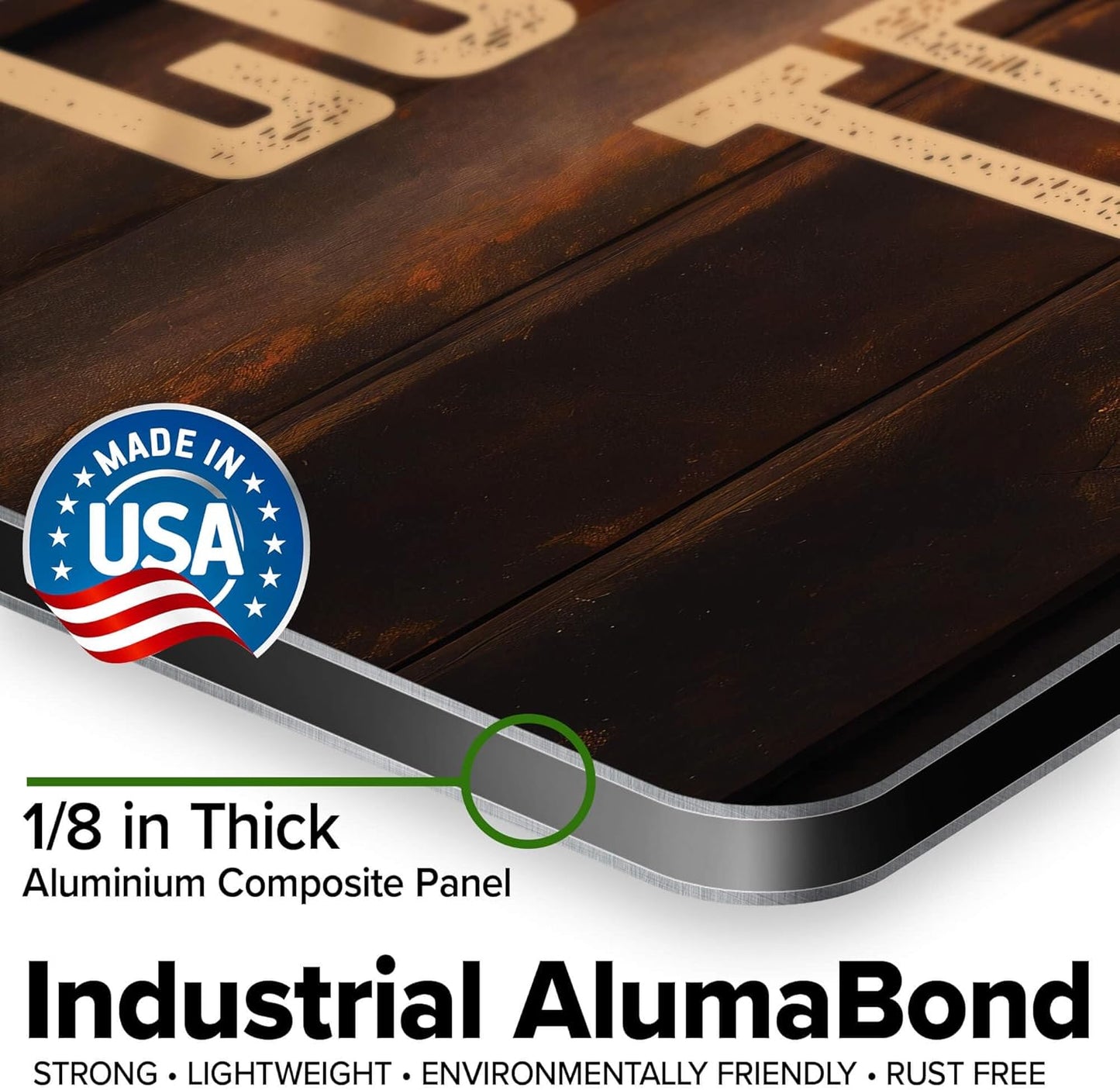 Custom Sign, Custom Street Sign, 11 Font Colors, 13 Font Styles, 4 Hole Options, 22 Sizes, 12x18 Inches, Rust Free DiBound, Fade Resistant, Made in USA by My Sign Center (Vintage Wood)